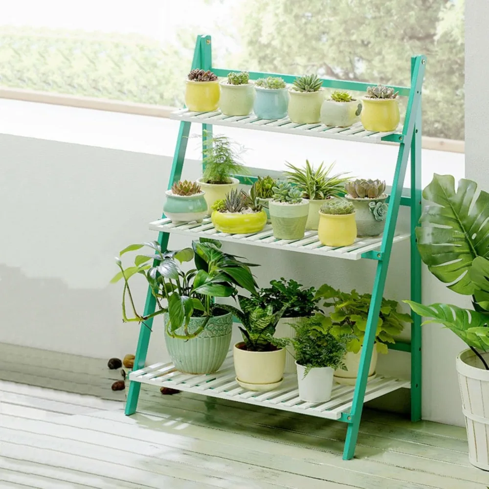 Tall Plant Stand,Outdoor for Multiple Plants,Large Tall Plant Shelf Rack（Size：70×40×96）