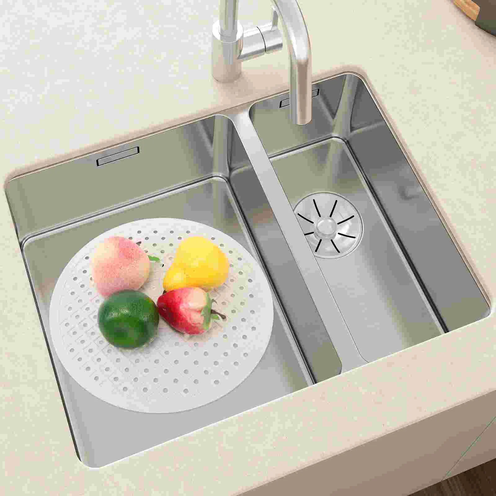 

Kitchen Sink Round Pad Small Sink Mat Dish Drying Mat Convenient Dish Drying Rubber Pad Sink Pad for Kitchen Sink Kitchen Counte