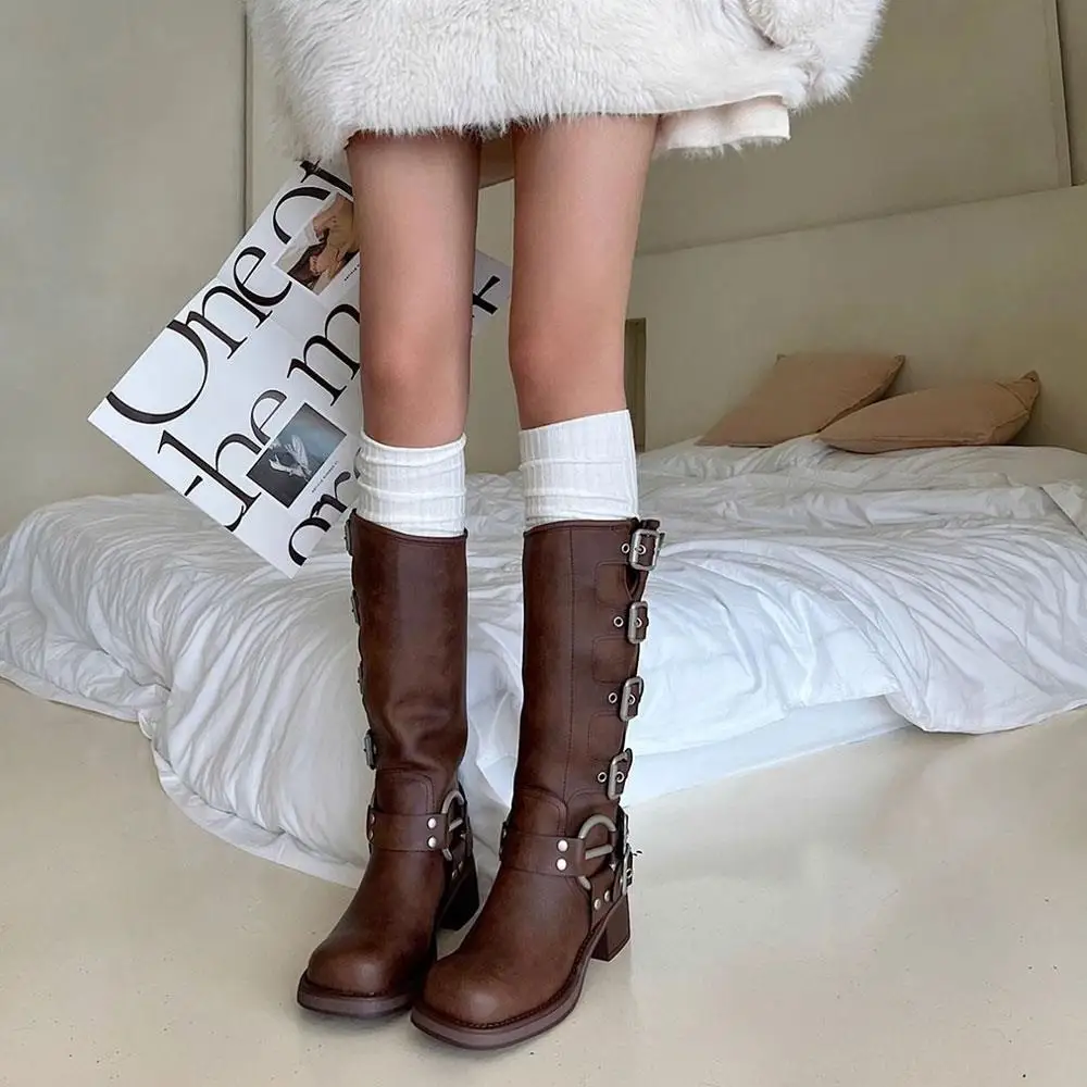 

1 Pair Boot Socks Knitted Long Socks Thigh Stocking Over Knee-High Long Knee Sock Women Skinny Casual Fashion Ins Female Socks