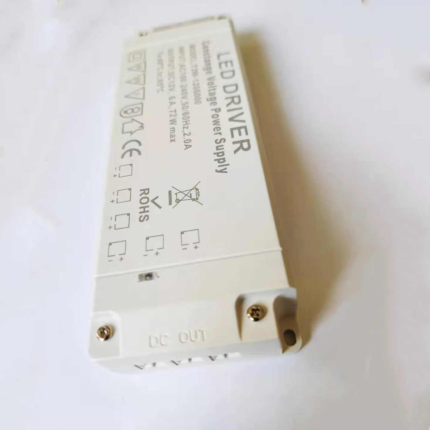 LED constant voltage driver power supply 12V24W-120W dedicated power supply for cabinet lights, 6-position DuPont port display c