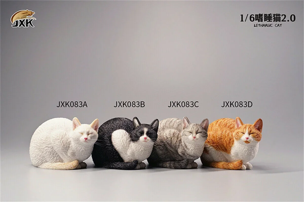 JXK 1/6 Lethargic Cat 2.0 Model Cute Pet Animal Lazy  Figure Collector Christmas Decoration Ornaments Adults  Gift