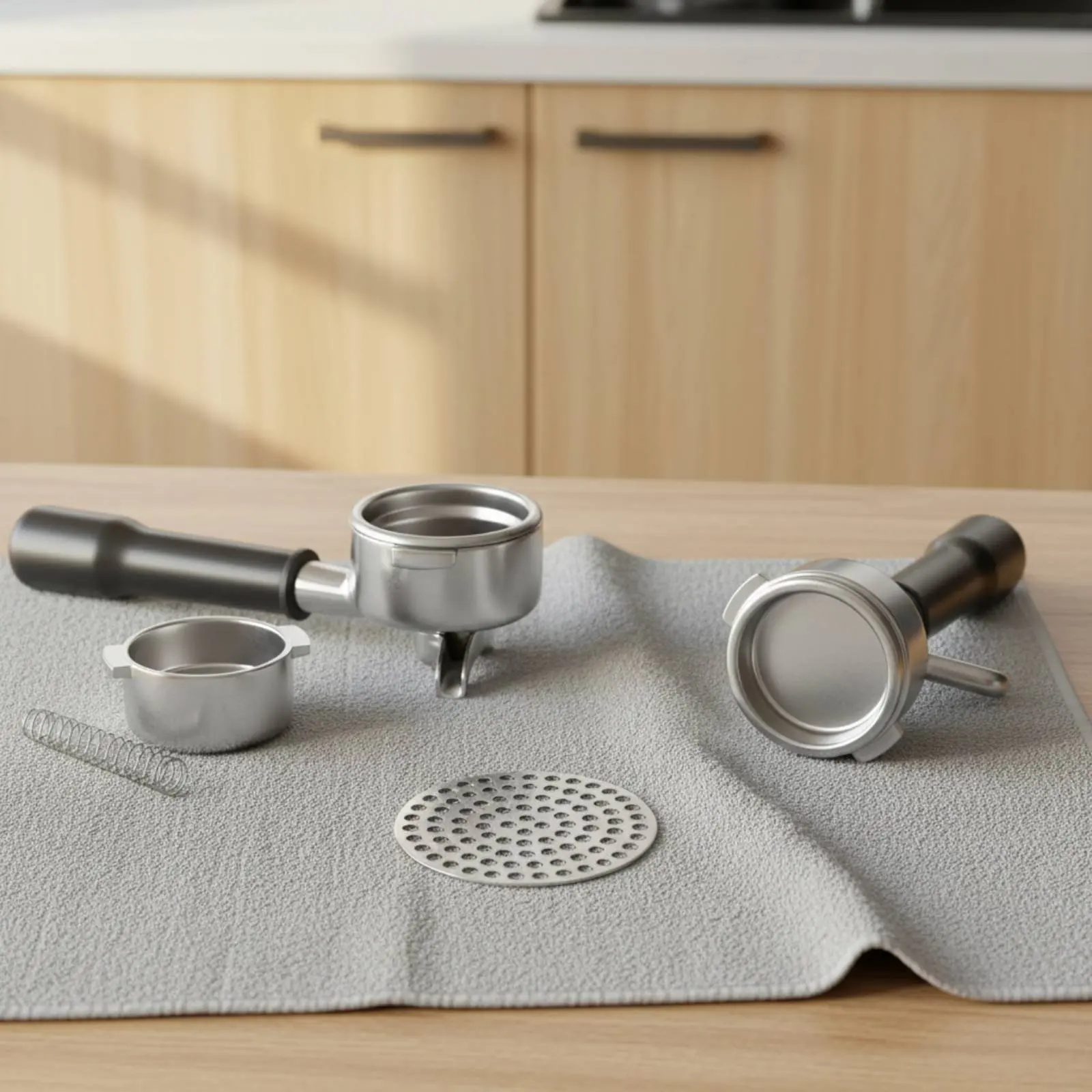 Espresso Water Distribution Screen Reusable Espresso Puck Screen Coffee Strainer Mesh Disc Prevents Uneven Flow for Cafe