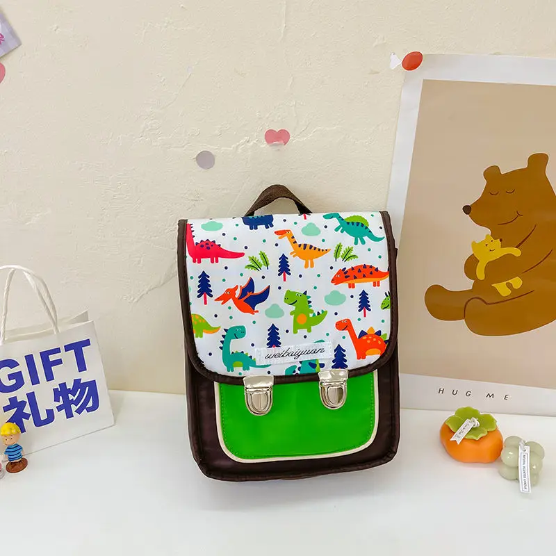 Chikage Spirit Kinder Cartoon gedruckt Rucksack Persönlichkeit Retro niedlichen Flip Jungen und Mädchen koreanischen Kindergarten Tasche Geschenk