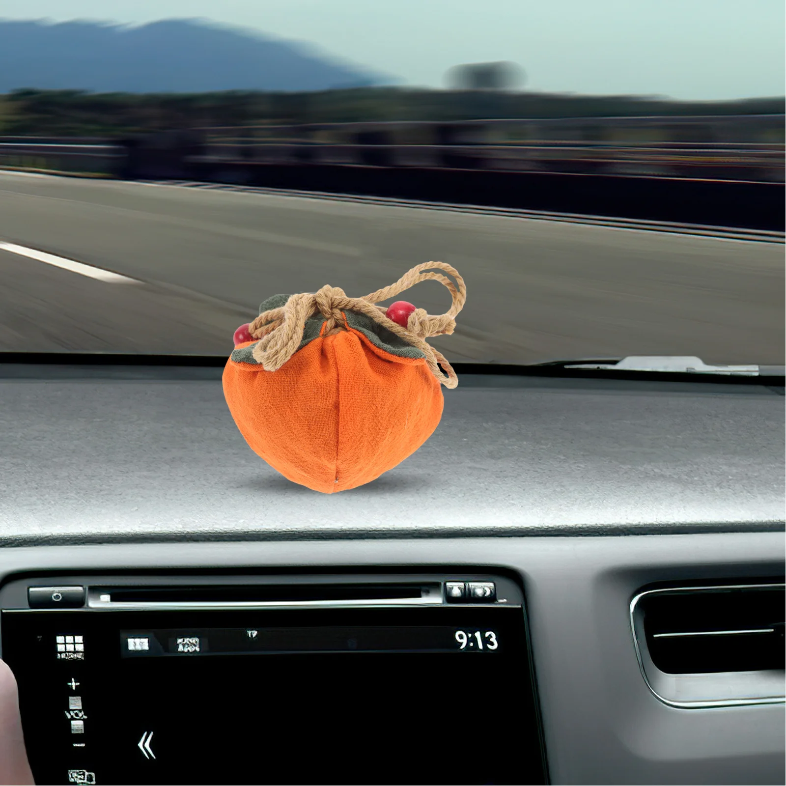 

Omamori Inspired Chinese Sachet Pendant with Blessing Bag Lucky Car Charm Feng Shui Decoration Yellow Silk Pouch Gift Idea