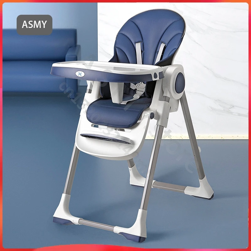 

Baby Dining Chair Foldable Portable Infant Dining Table and Chair Adjustable Children's Eating Dining Chair