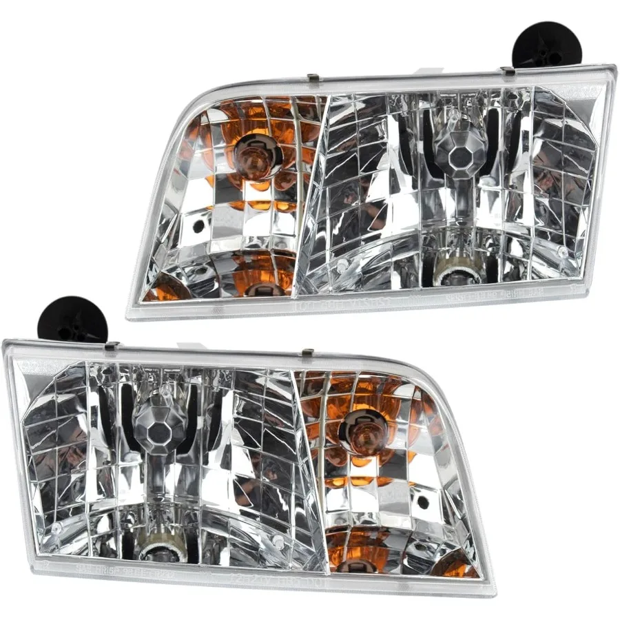 

Комплект фар в сборе с стороны водителя и пассажира, совместимый с Crown Victoria 1998-2011 FO2502146 FO2503146 FO2502200