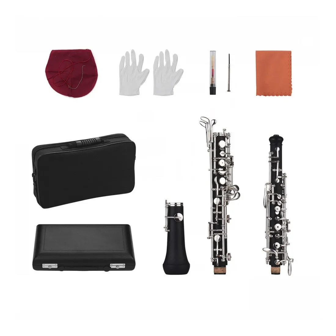 

【2026】22-key Oboe In C With Semi-automatic Nickel-plated Keys Woodwinds