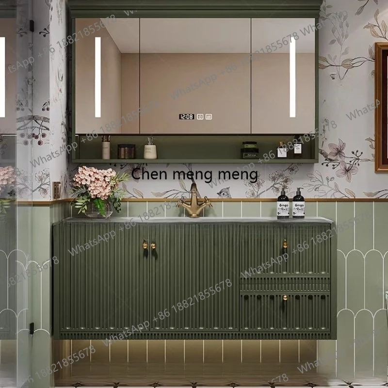 Accessories Storage Bathroom Cabinet Partitions Small Toilet Luxury Wooden Bathroom Cabinet China Wall Gabinete Home Furniture