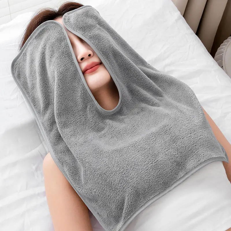 Toalha de Massagem para Salão de Beleza, Toalha Facial de Microfibra SPA, Toalhas em Forma de U para Esteticistas, Ferramentas de Cuidados com a Pele
