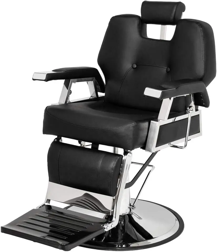 Omysalon Barber Chair Heavy Duty Reclining Salon Chair For Hair Stylist, All Purpose Hairdressing Chair, Barbershop Tattoo