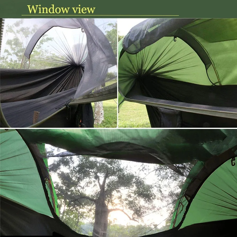 Travel Mosquito Net Hammock, Waterproof, Outdoor Camping, Hiking, Integrated Tent