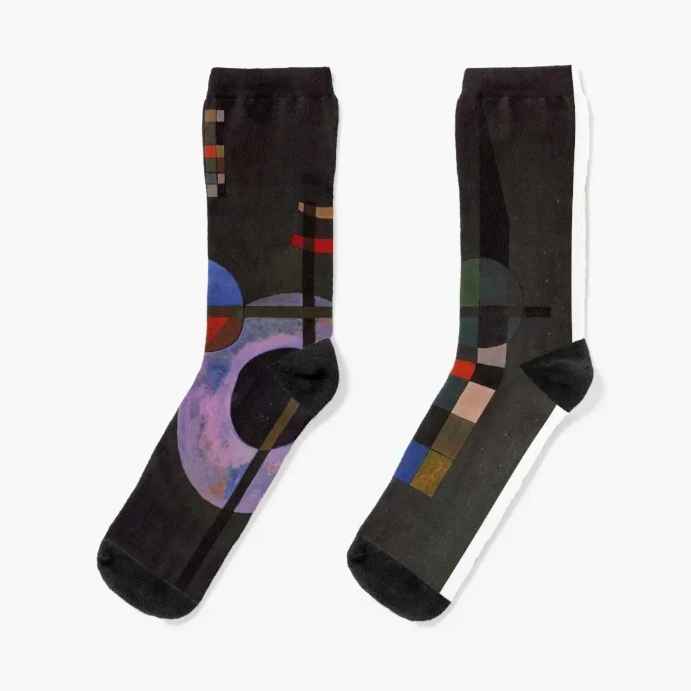 

Wassily Kandisky Counter Weights (Gegengewichte) - abstract art Socks Run moving stockings Climbing man Socks For Men Women's