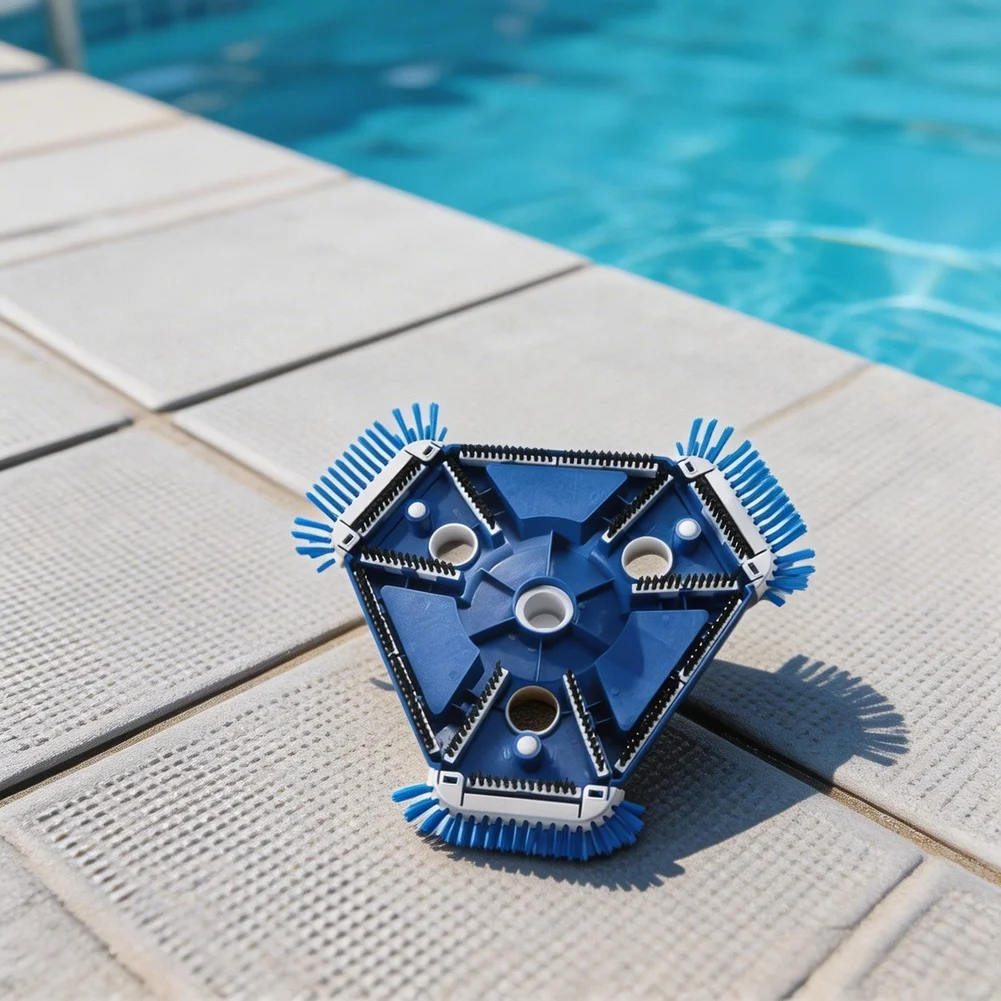 For Swimming Pool Cleaning Pool Vacuum Head Pool Debris Remover Connects To Filtration System Triangular Design