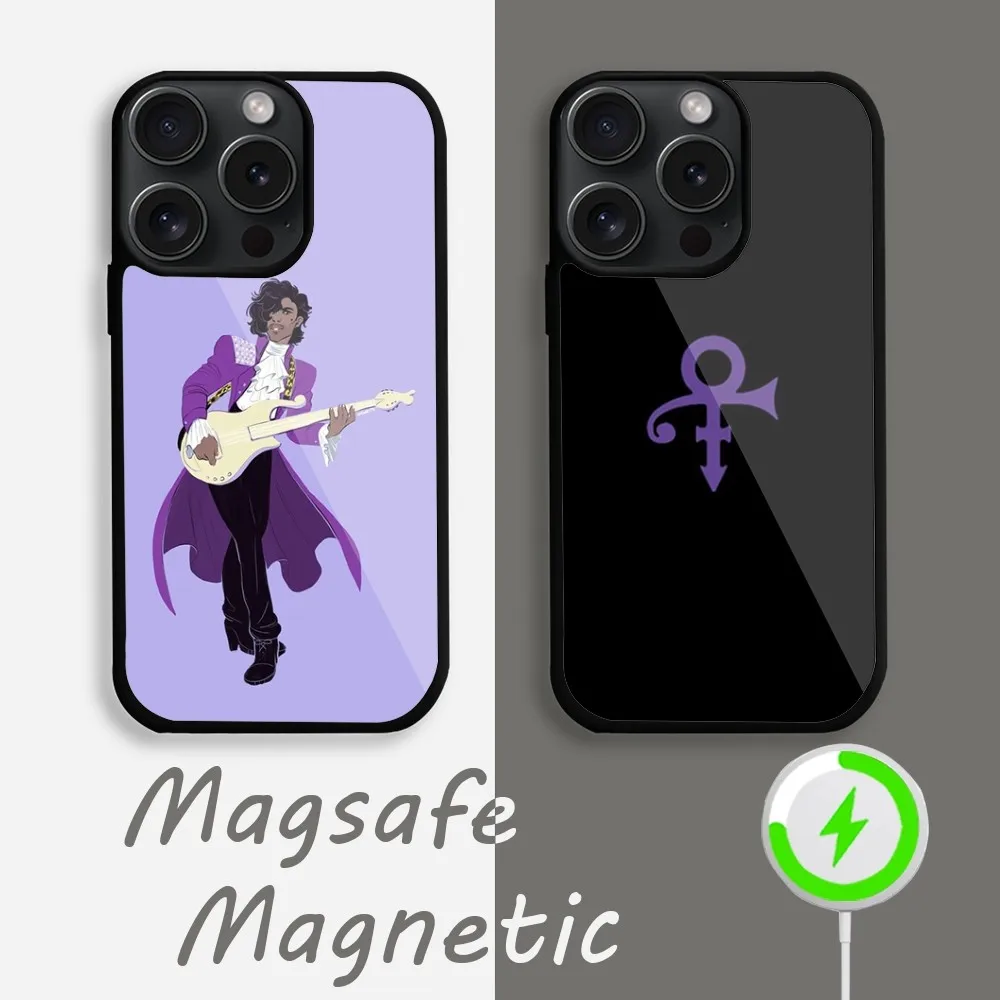 Prince Rogers Nelson Pop singer  Phone Case For iPhone 15 14 13 12 11 Pro Max Plus Magsafe Magnetic Wireless Charging Cover