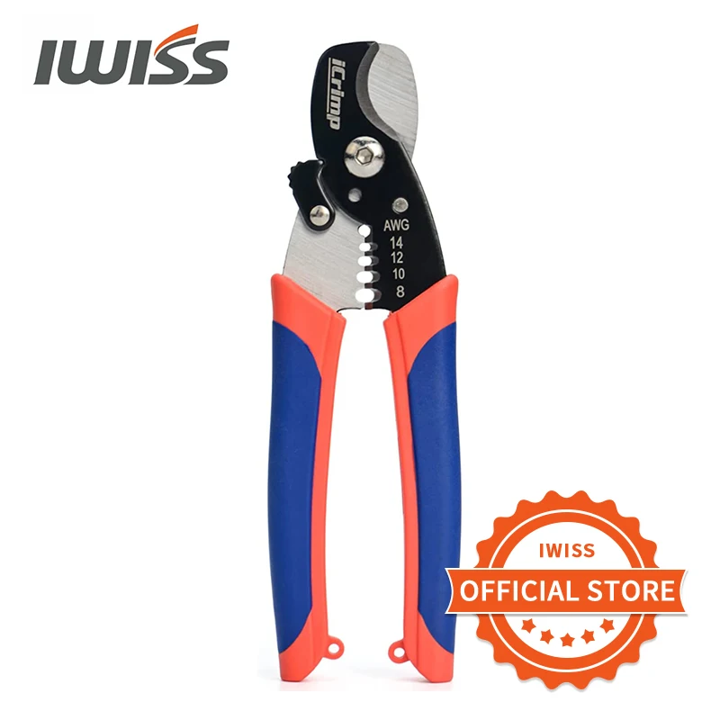 Iwiss Icp065 Fio Stripper Alicate Cortador de Cabo em Multifunções Ferramenta de Corte Fio Descascamento Ferramenta Mini Eletricista Ferramenta Mão