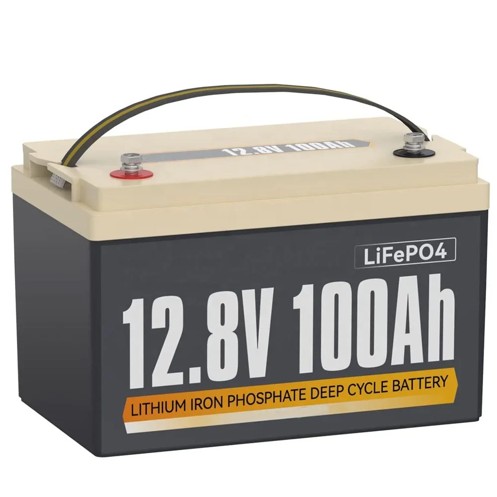 12.8V 100Ah LiFePO4 Battery 1280Wh lithium iron phosphate 12V  with 100A BMS 4000+ Rechargeable Cycles