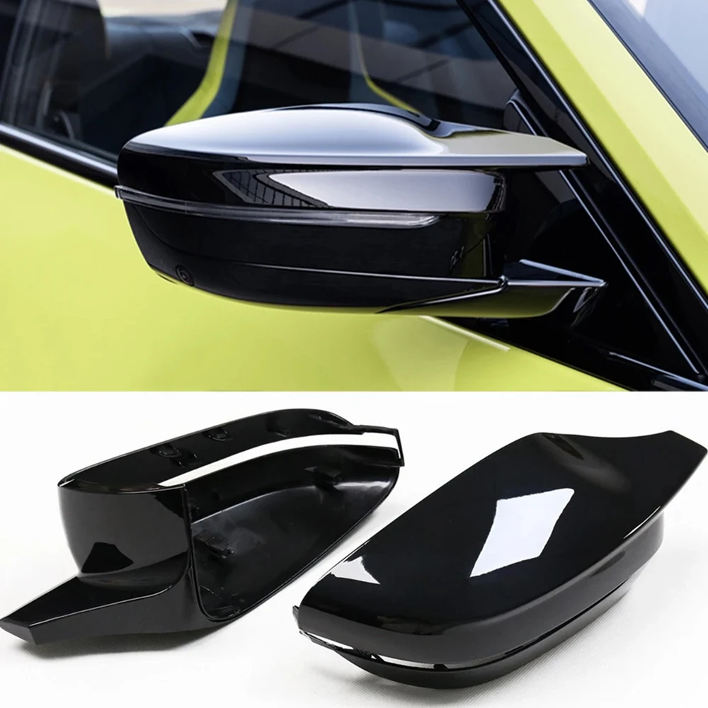 

Bull Horn Mirror Cover for BMW G20 New 3 Series Sedan M340i 330i 2019-2022 Exterior Rear View Caps Shell Replacement Clip On