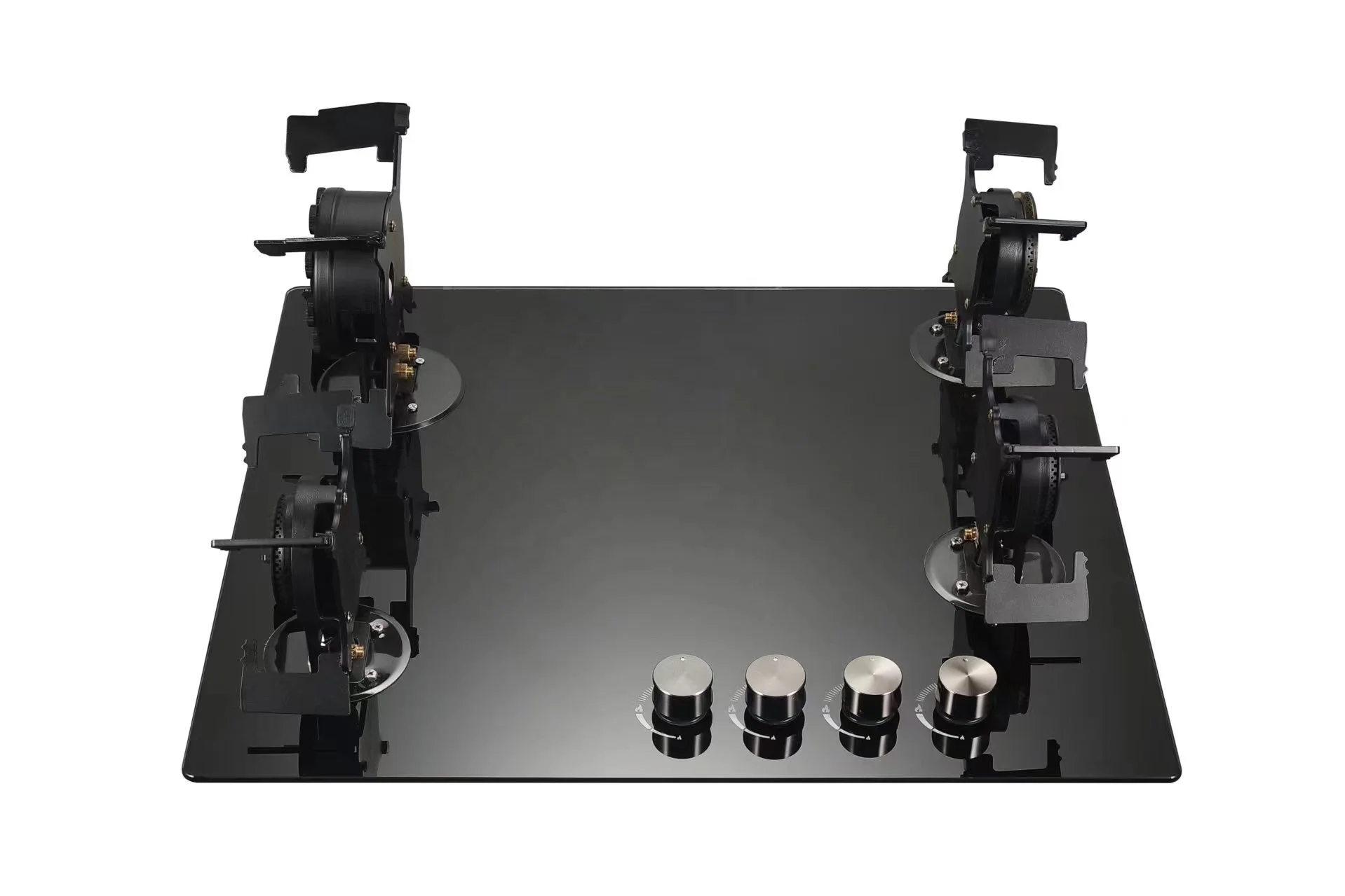 4 Folded burner Head Gas Hob Gas Cooker Easy Clean Glass Panel Gas Stove