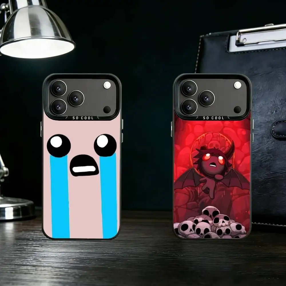 

The B-Binding Of Isaac Phone Case For iPhone 17,16,15,14,13,12,11,Pro Max,Plus Candy Silver Cover