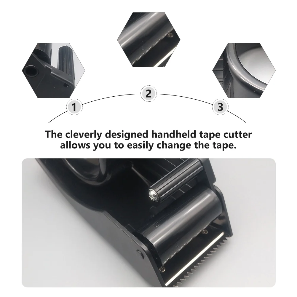 2 Pcs Sealing Tape Handheld Plastic Frame Easy Change Tape Ergonomic Compact Lightweight Warehouse Packaging