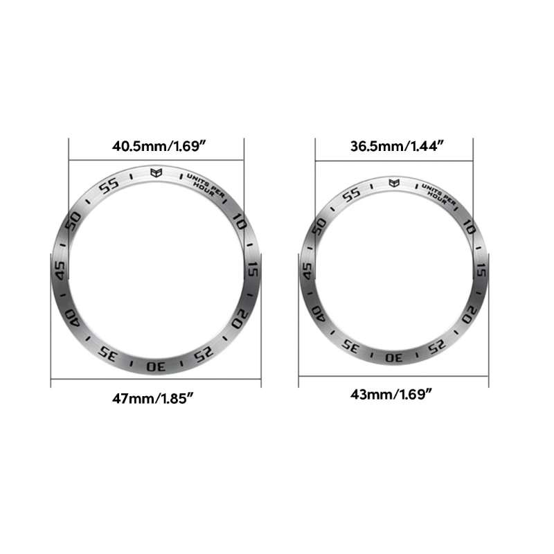 Для GalaxyWatch 6Classic 43/47 мм умные часы безель металлический корпус Защитная крышка клейкая рамка кольцо крышка против