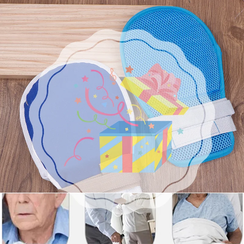 

1 Pcs Medical Restraint Glove Detachable Bedridden Patient Anti Fall Hand Constraint Protector Elderly Anti Scratch Fixed Glove