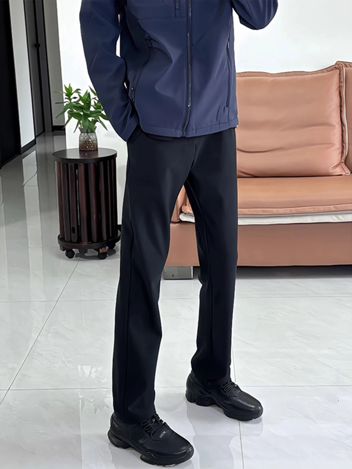 

Мужские брюки Cleanfit Bla прямого кроя в американском стиле High Street, повседневные, с высокой талией, стильные, длинные, осенние