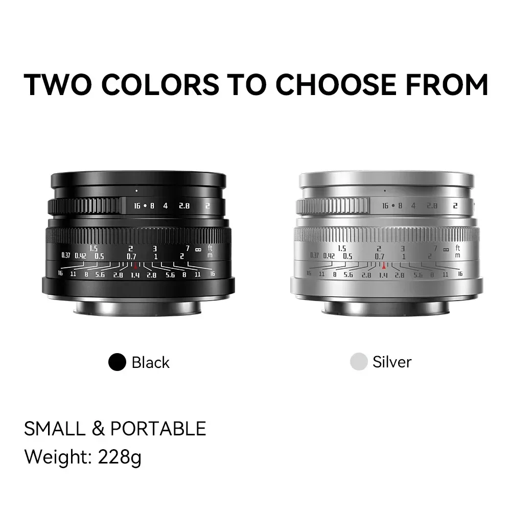 7artisans 35mm F1.4 Mark II APS-C Prime Lens For Sony ZVE10 NEX-6 Fujifilm FX Canon EOS-M Olympus Lumix M43 Nikon Z5 Canon RF