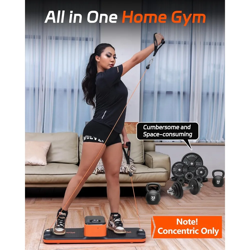 

Smart Home Gym Exercise Cable Machine U Trainer, Full Body Strength Training, Resistance, Portable Fitness Equipment Pilates