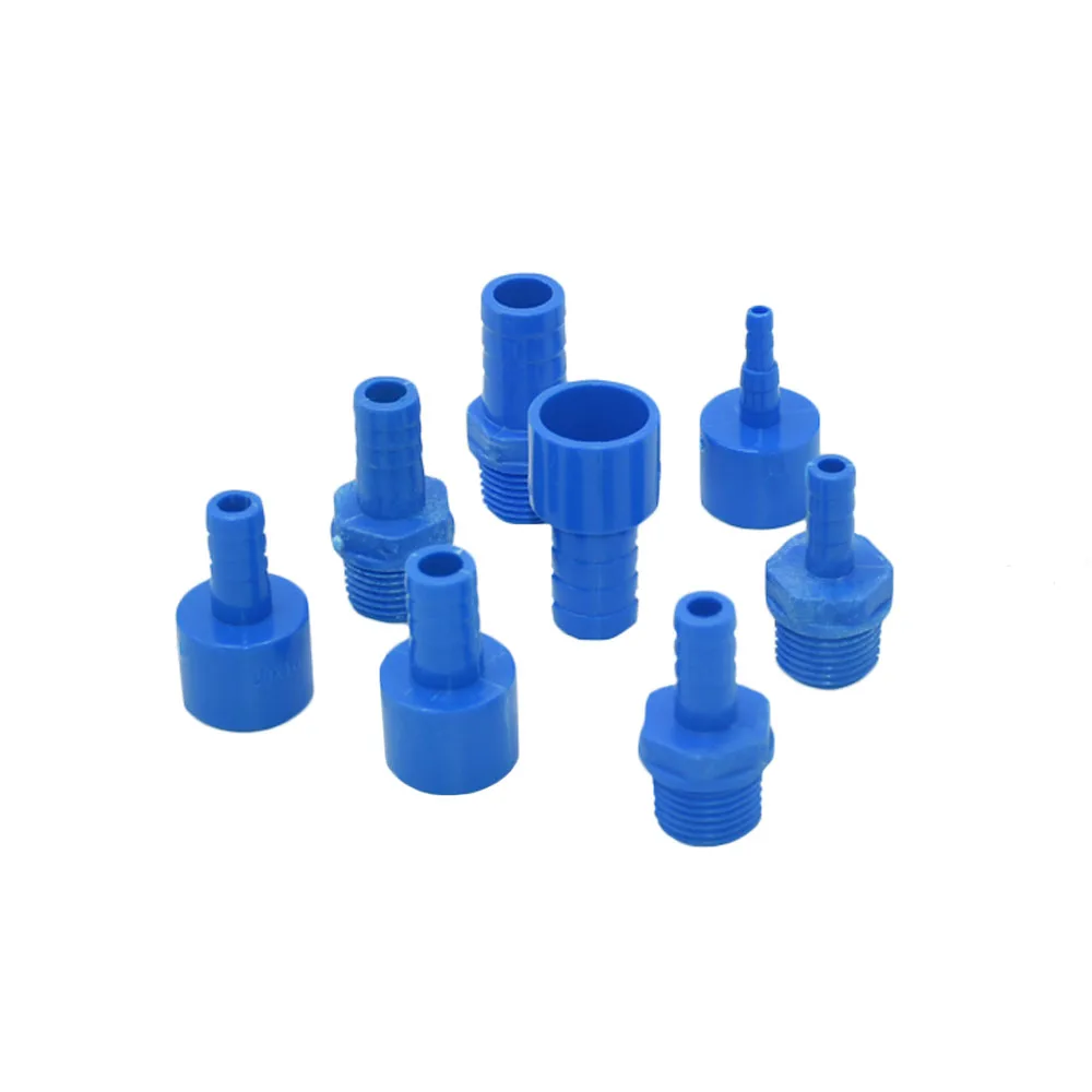 ID 20mm 1/2 Thread To 8/10/12/16mm PVC Hose Barb Connector Garden Hose Barb Coupler Fitting Farm Irrigation PE Pipe Joint