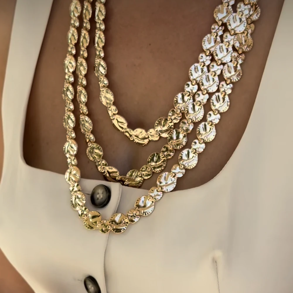 

High Quality Punk Boho Chain Necklace Women Big Statement Hip Hop Chain Collar Gothic Jewelry