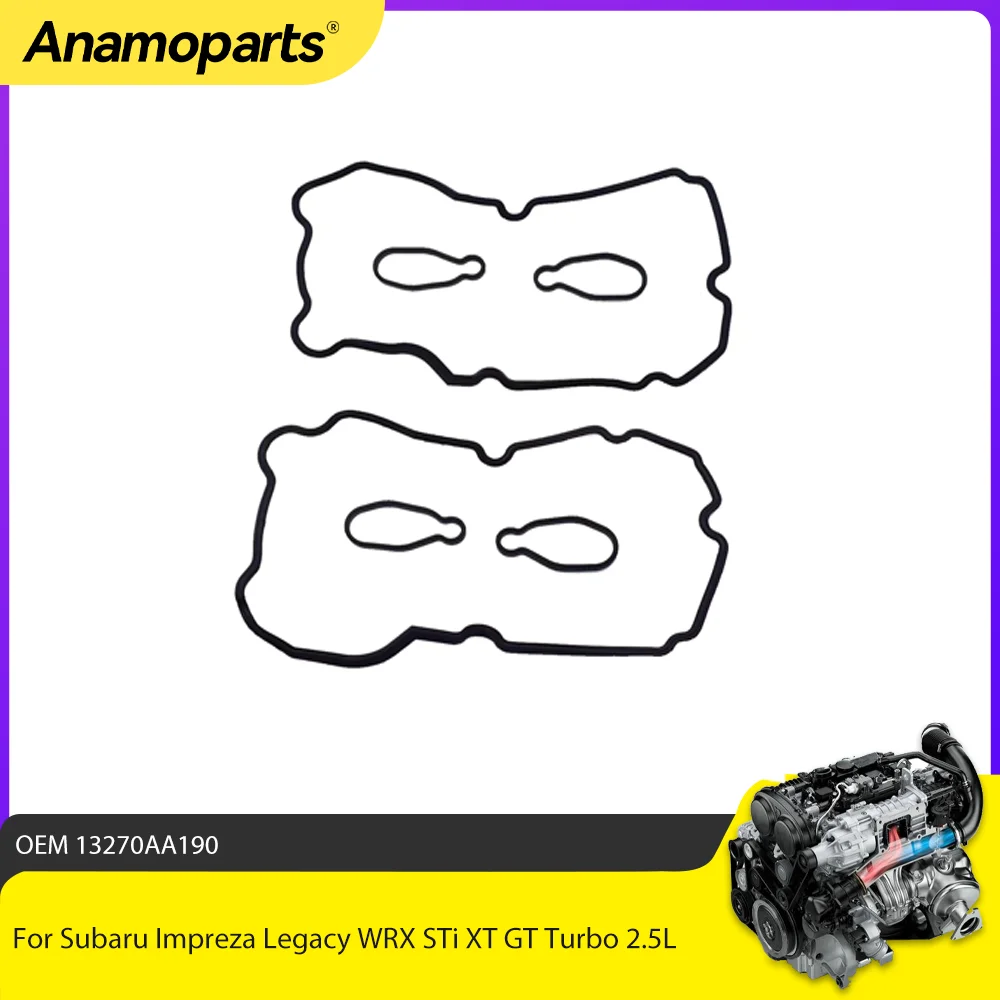 Conjunto de junta da tampa da válvula do motor, adequado para gás 2.5l h4 para subaru impreza legado wrx sti xt gt turbo 2.5l ej255 ej257 97-17