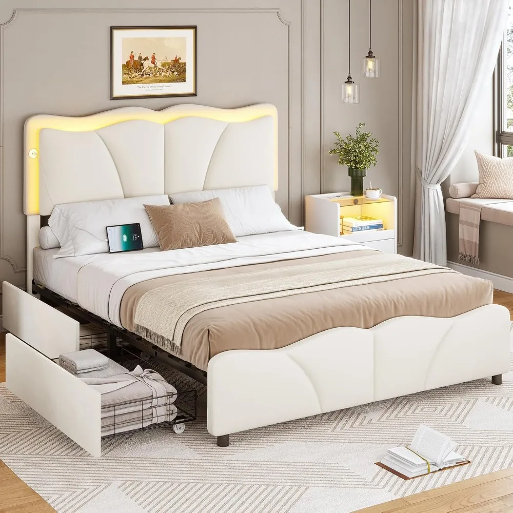 Queen Bed Frame Wit…