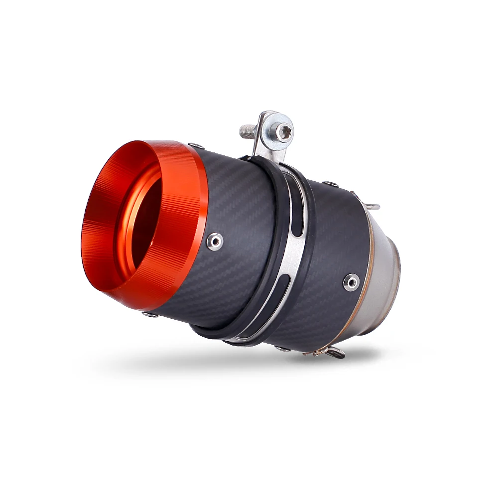 

SXLL 51Mm/60mm Universal Motorcycle Exhaust, Street Bike Exhaust Carbon Fiber R3 Z125 Ninja250 300SR Msx125 Mt07