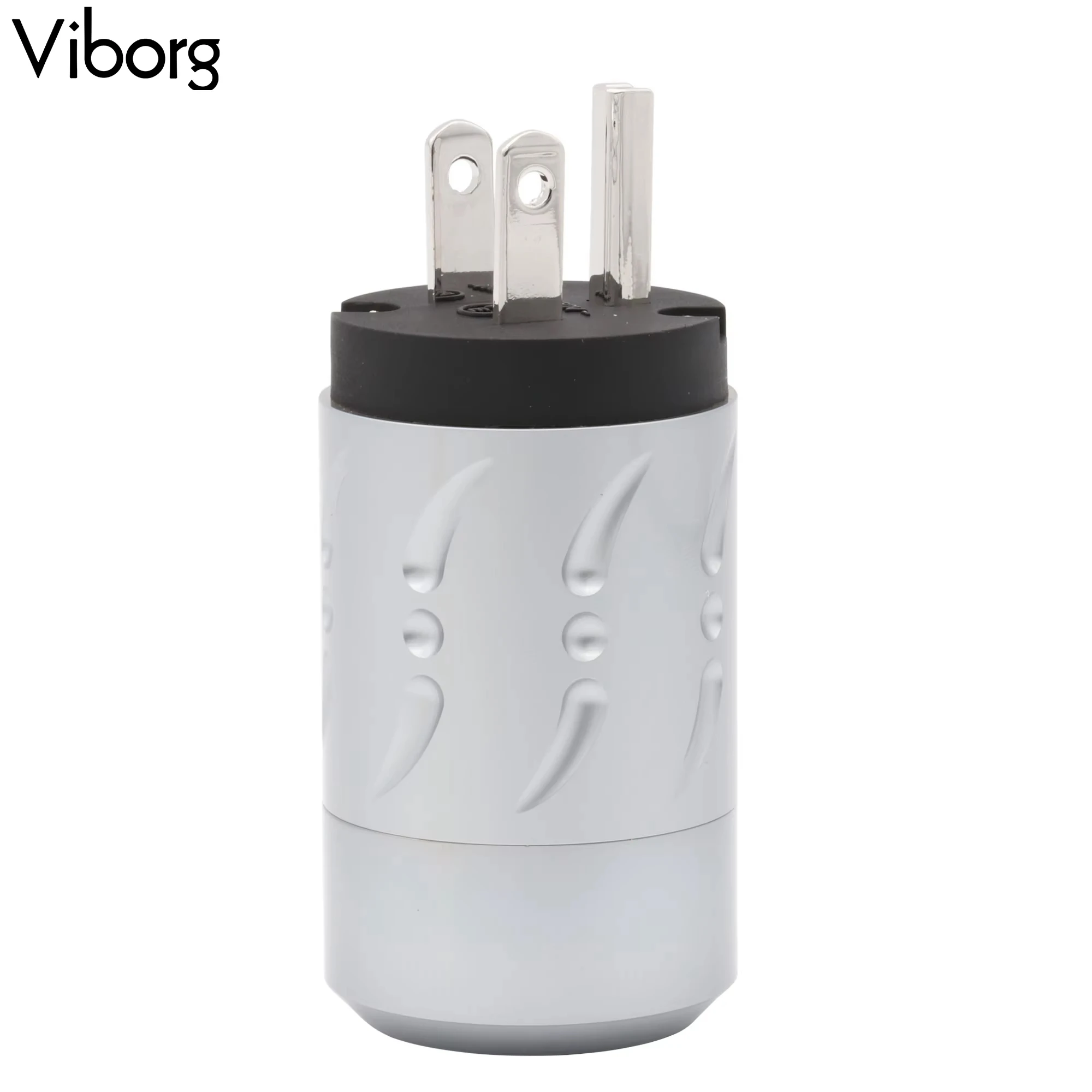 1 pc Viborg High End US ปลั๊กไฟมาตรฐานทองแดงบริสุทธิ์ AC Mains สายไฟชาย Jack Terminal Connector อลูมิเนียม
