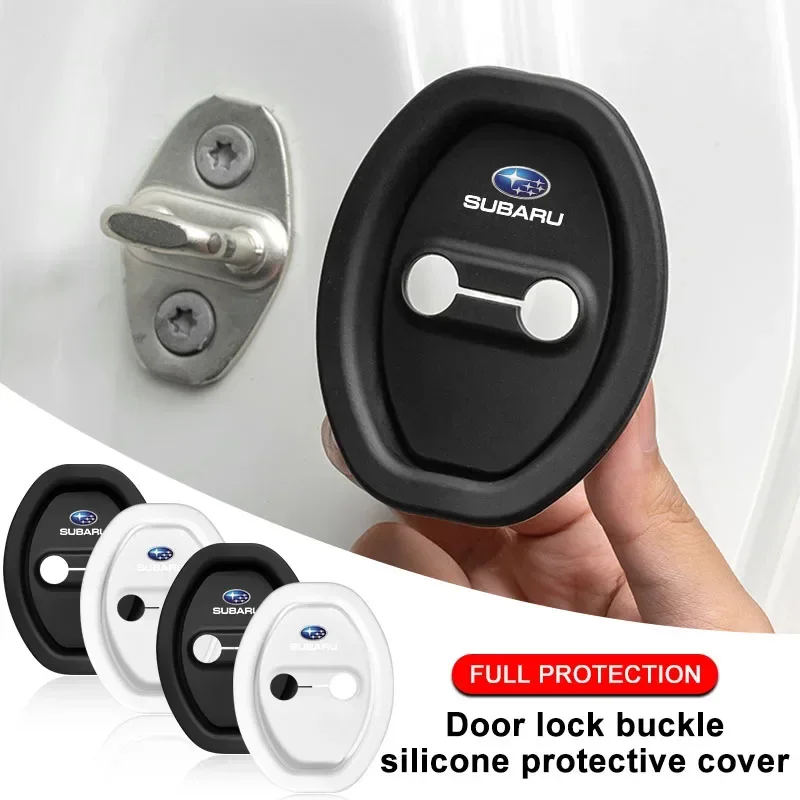 4 Piezas de Cojín de Silicona para Ranura de Puerta de Coche, Protector Anticolisión para Subaru Legacy, LEVORG, WRX, Outback, XV, Forester, Exiga