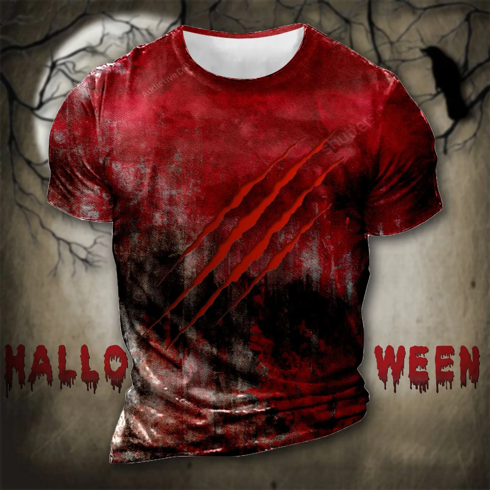 2024 Halloween Trend Elements T Shirt Summer Men's Short Sleeves Suitable For Casual Nightclubs Street 3D Printing Style