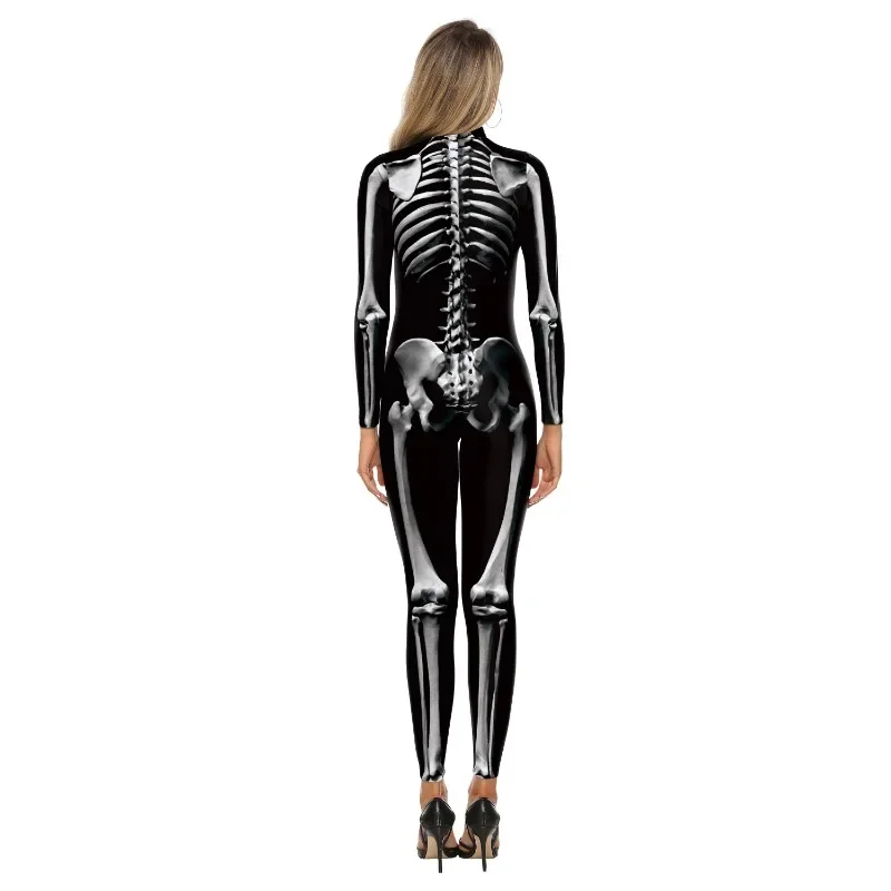 Halloween Vrouwen Cosplay Jumpsuit Skelet Bodysuit Zombies Catsuit Carnaval Kostuums Vermomming Zentai Outfit Feest Cadeau Vrouw