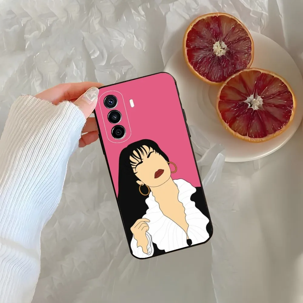 S-Selena Q-Quintanilla Top Latin Artist Phone Case For Huawei Mate P10 P20 P30 P40 P50 Smart Z Honor  60 70 Pro Lite Black Case