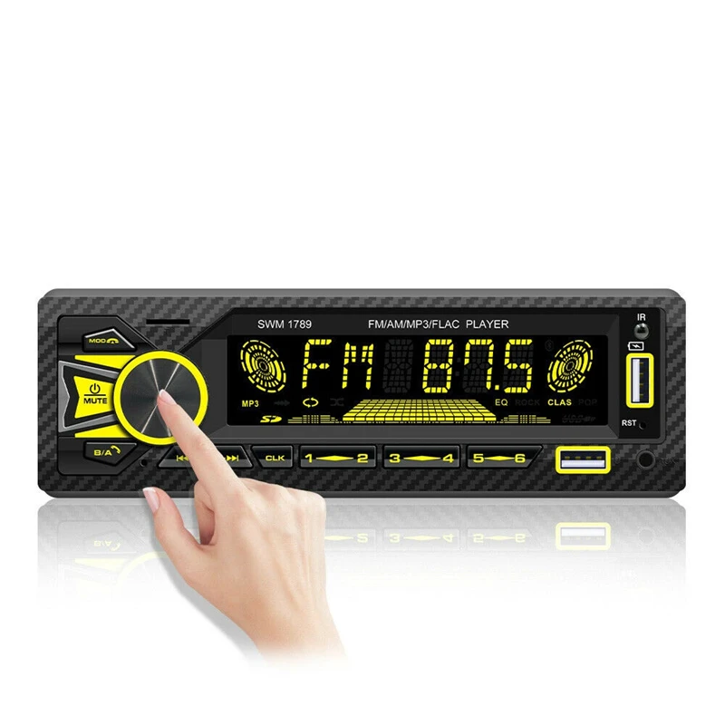 

Single 1 DIN Car Stereo Bluetooth FM/AM Radio MP3 Player In-Dash Audio Receiver