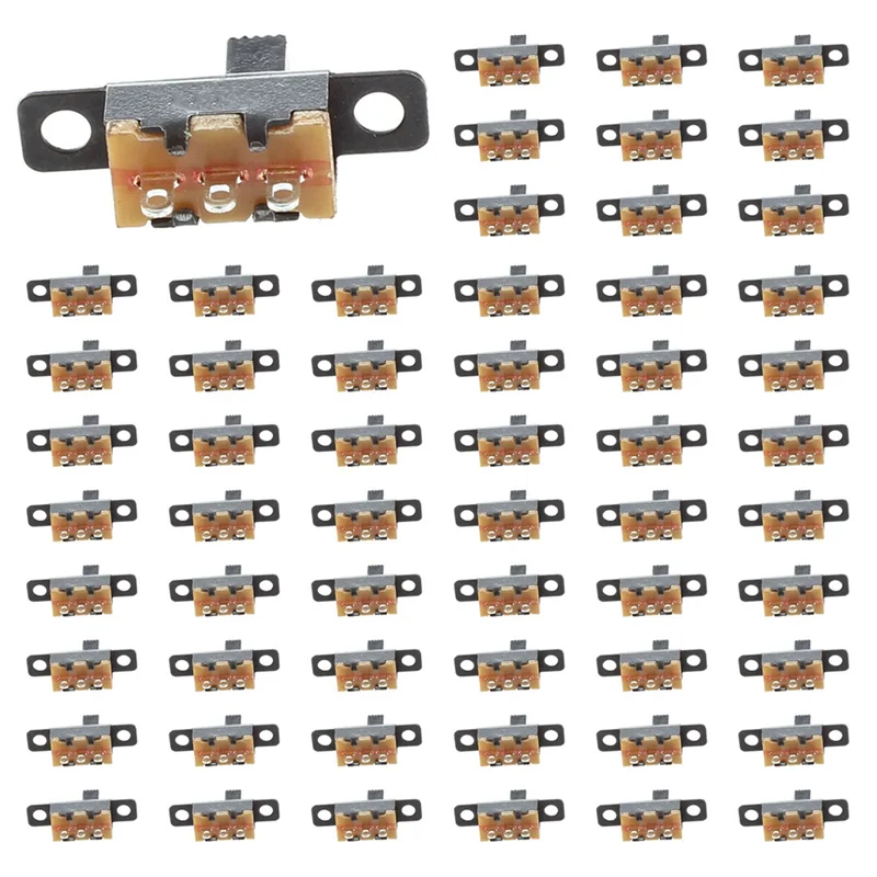

A7THK-200Pcs 5 В 0,3 А мини-размер черный ползунковый переключатель SPDT для небольших электронных проектов DIY Power