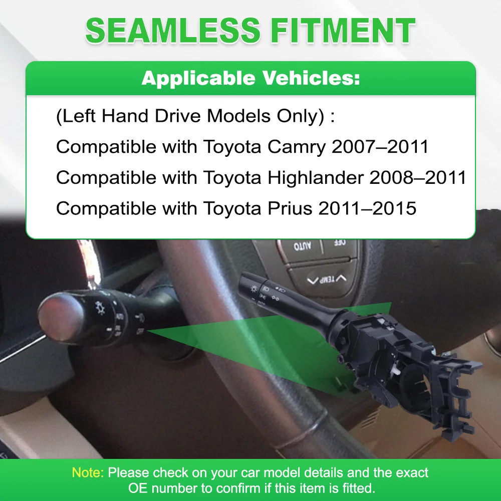 Car Turn Headlight Signal Switch For Toyota Camry Highlander Prius 84140-33211 84140-06400 Combination Switch