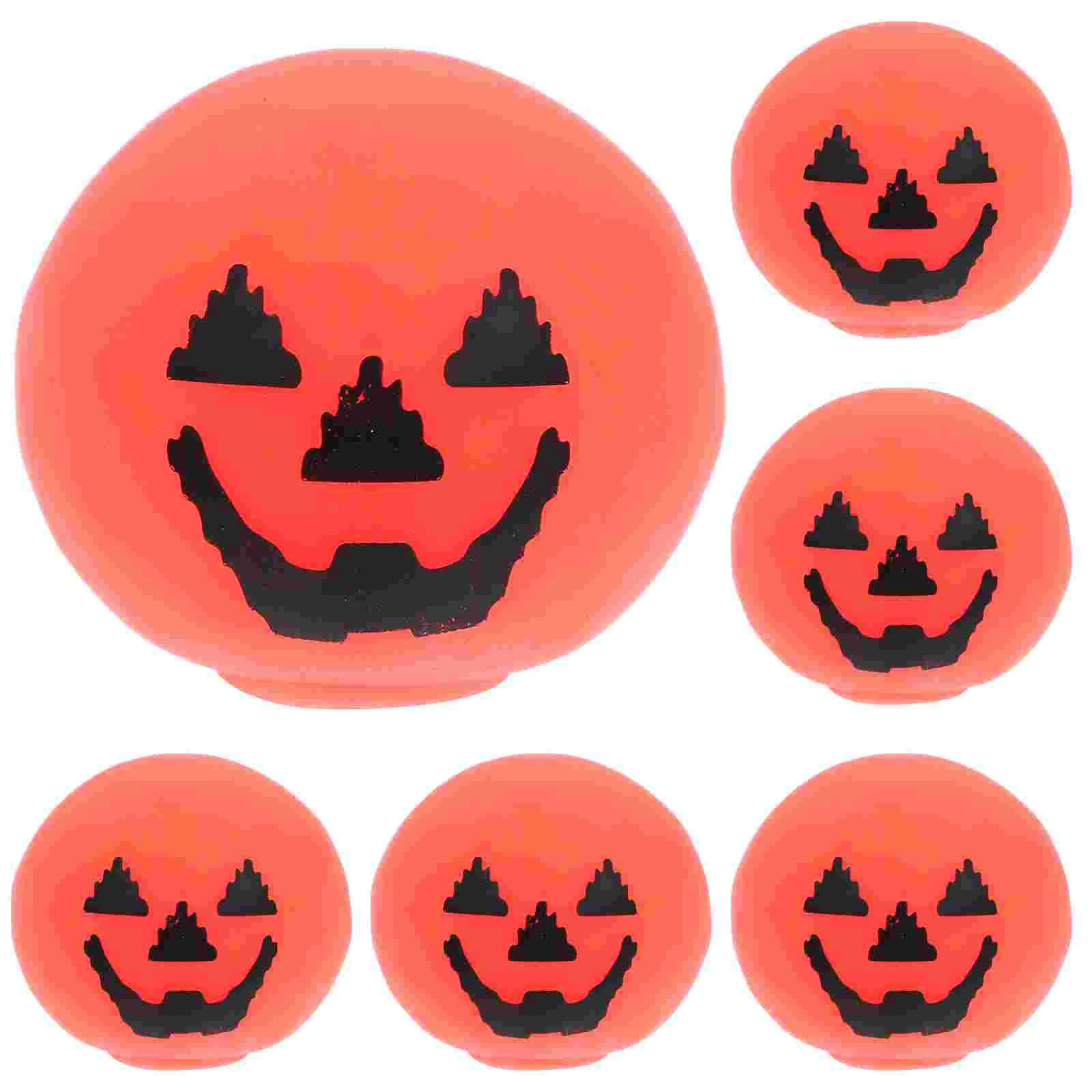 Jouet de Citrouille d'Halloween au Design Amusant, Fausse Goutte d'Eau à Presser, Accessoire de ix, Décoration de Jeux Orange, 12 Pièces