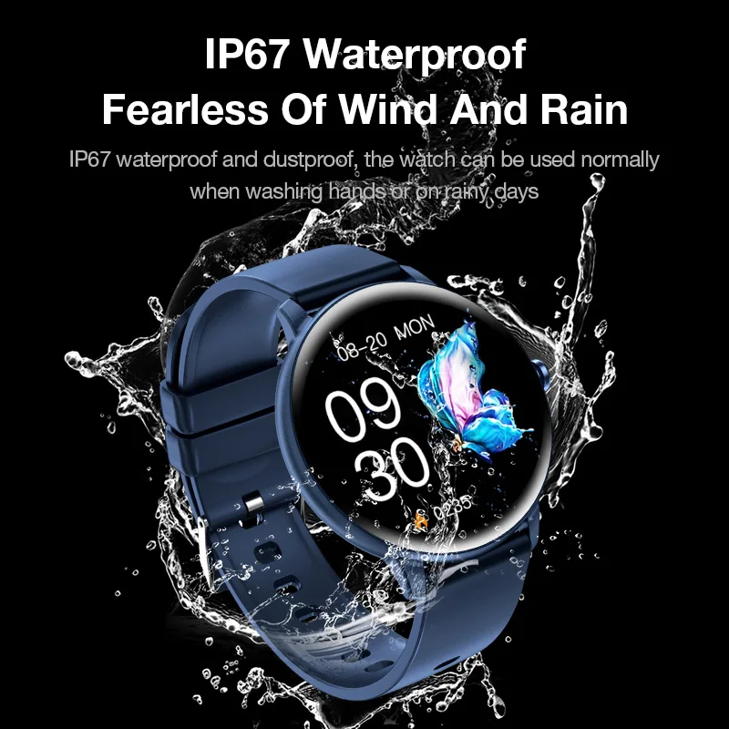 KHwatch GTRMINI Orologi da coppia Ultra sottile 1.39 "Grande schermo Chiamata Bluetooth IP67 Orologi impermeabili Orologi da donna Orologi da uomo