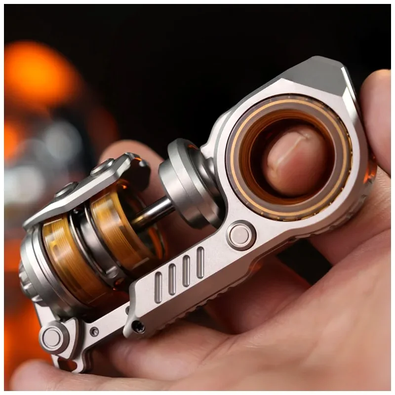 EDC Metal Fidget Slider Fidget Spinner for Stress Relief Tuning Fork Magnetic Push Egg Antistress Toy Adult Mens Birthday Gift