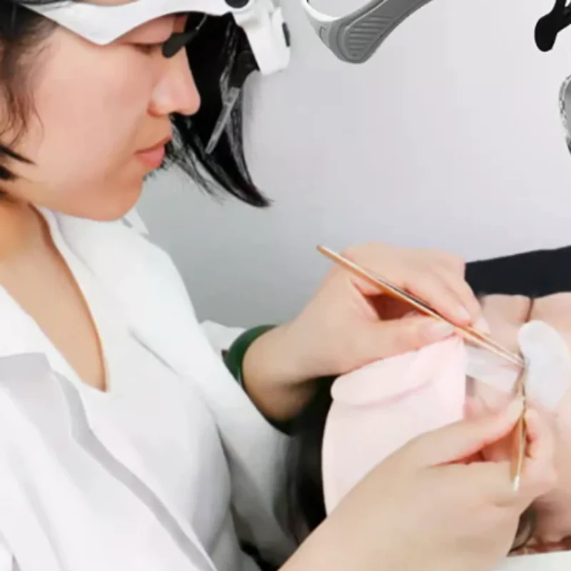 Loupe réglable à 5 lentilles, Extension de cils, lampe à lumière LED, réparation de greffage, tatouage, cils individuels