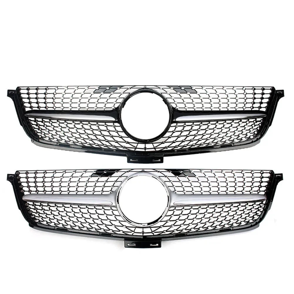 Car Front Racing Center Grille Bumper Grill For Mercedes-Benz ML Class W166  2012 2013 2014 2015