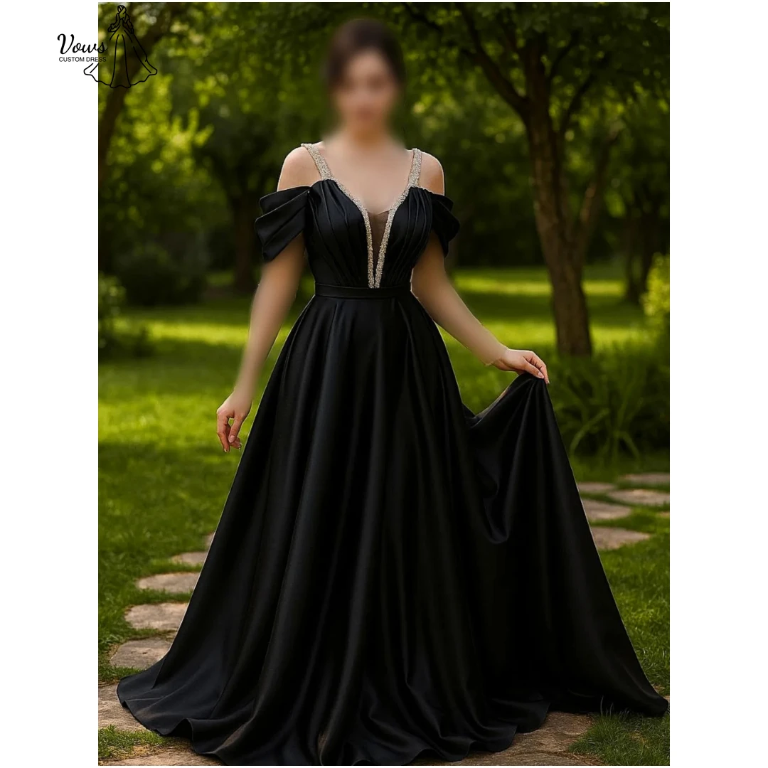 

Vows Rhinestone Shoulder Strap Prom Dress Elegant Party Dresses for Women Luxury Elegant Evening Dresses 2025 Woman Custom Made