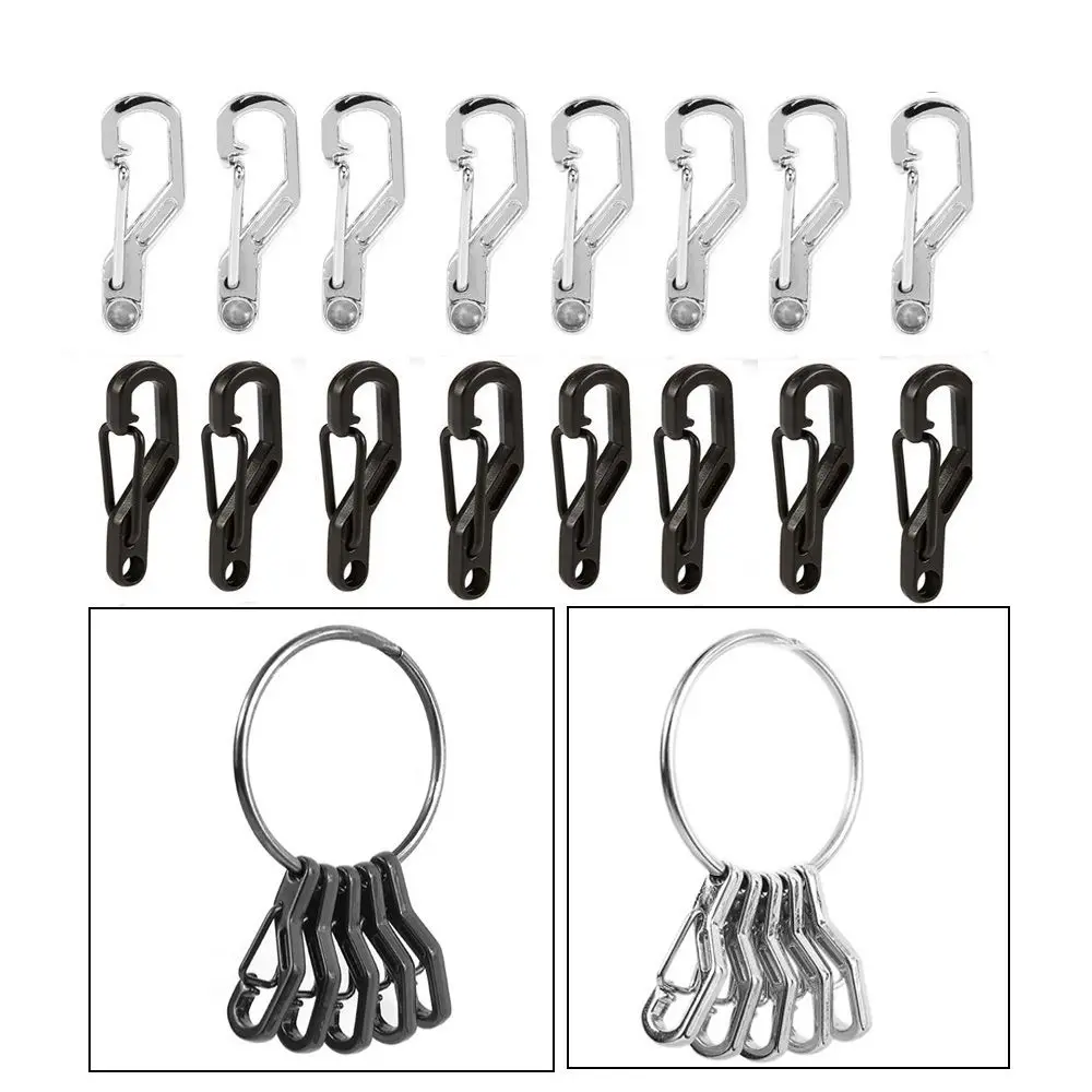 

4/5pcs New Spring Hook EDC Key Ring Spring Hooks Keyring Buckle Keychain Keys Clip
