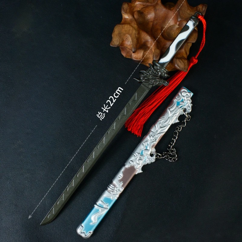 22cm nouvelle figurine de jeu jouet périphérique épée modèle en métal accessoires artisanaux décoration de bureau ornements cadeaux d'anniversaire jouets